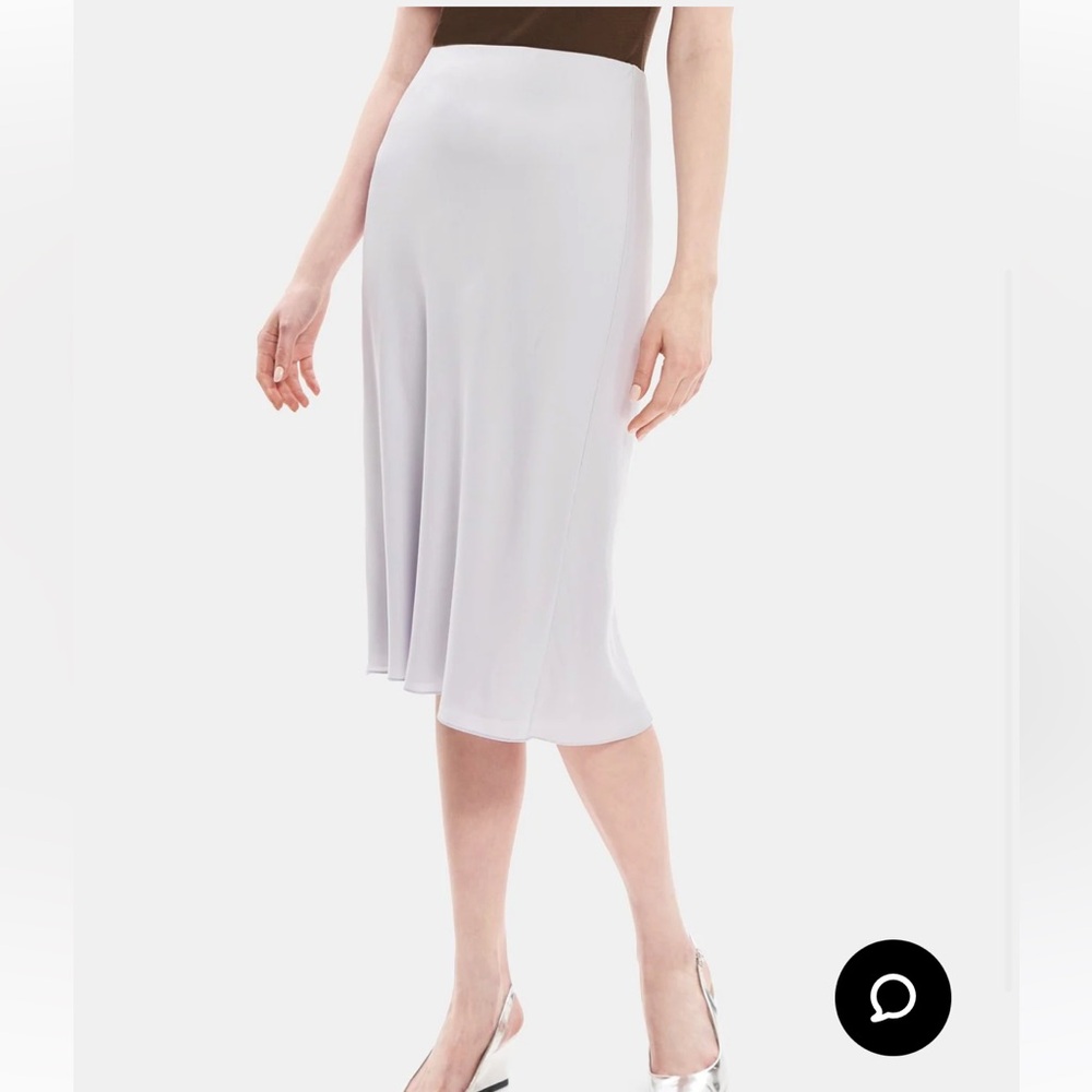 Theory Slip Skirt in Silk Georgette